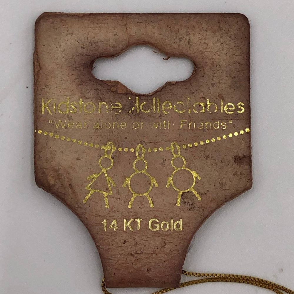 Gold Tiny Box Necklace - Picture 4 of 10